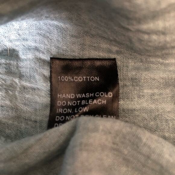 POL Square Neck Puff Sleeve Crochet Details Flowy Blouse Small NWOT - Picture 9 of 10